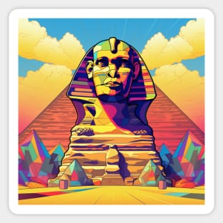 Sphinx Pop Art 3 Sticker